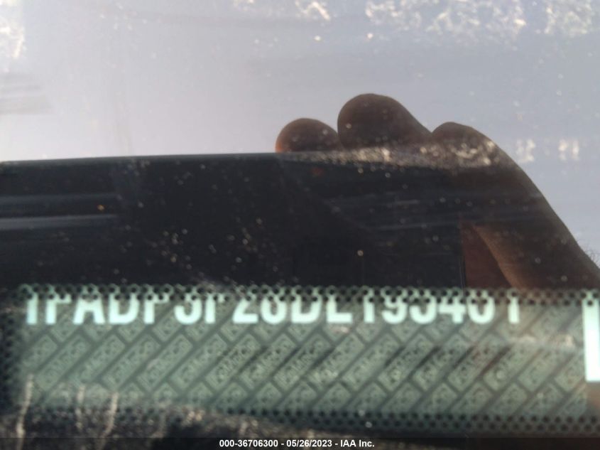 2013 FORD FOCUS SE - 1FADP3F28DL195461