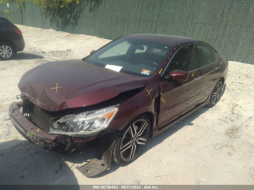2017 HONDA ACCORD SEDAN SPORT SE - 1HGCR2F17HA067863