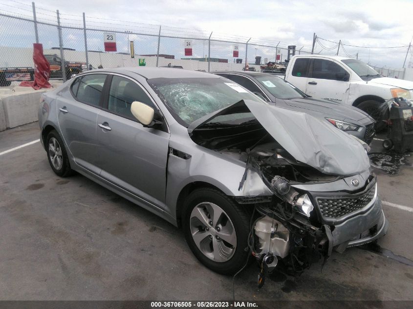 2015 KIA OPTIMA HYBRID - KNAGM4AD0F5080792