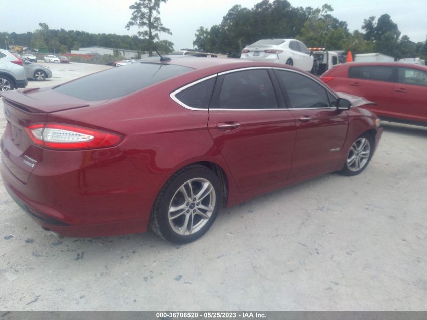 2015 FORD FUSION TITANIUM HYBRID - 3FA6P0RU1FR206499