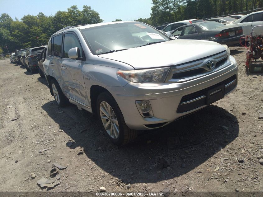 2013 TOYOTA HIGHLANDER HYBRID LIMITED - JTEDC3EH0D2013197