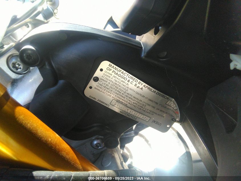 2022 APRILIA RS 660 ZD4KSUG05NS000575