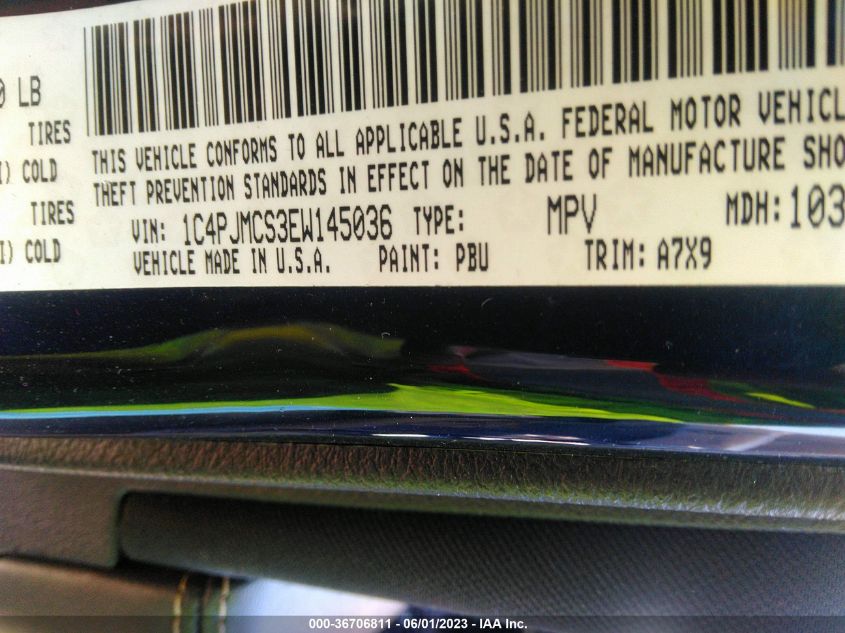 2014 JEEP CHEROKEE LATITUDE - 1C4PJMCS3EW145036