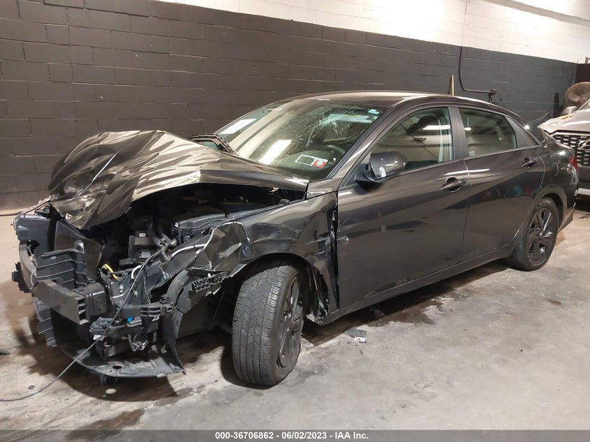 VIN 5NPLM4AG5NH071483 2022 HYUNDAI ELANTRA SEL
