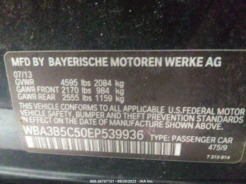 2014 BMW 3 SERIES 328I XDRIVE - WBA3B5C50EP539936