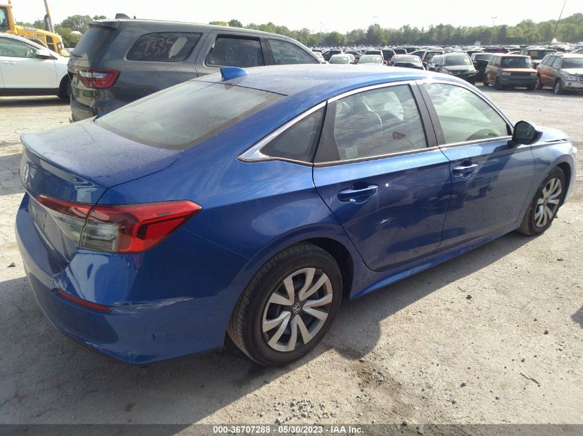2022 HONDA CIVIC SEDAN LX - 2HGFE2F27NH522841