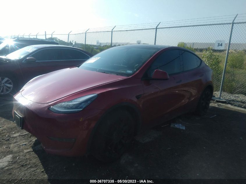 2021 TESLA MODEL Y LONG RANGE - 5YJYGAEE9MF143528