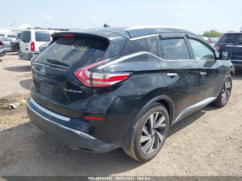 2015 NISSAN MURANO PLATINUM - 5N1AZ2MGXFN205541