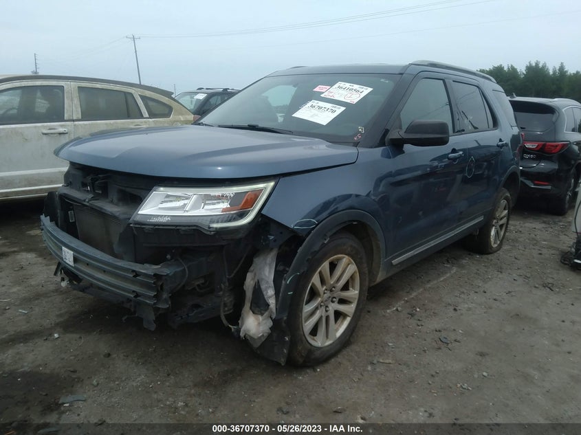 VIN 1FM5K8D82JGC64906 2018 FORD EXPLORER XLT