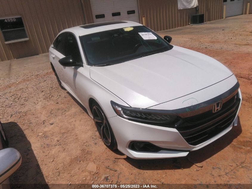 2021 HONDA ACCORD SEDAN SPORT - 1HGCV2F38MA013298