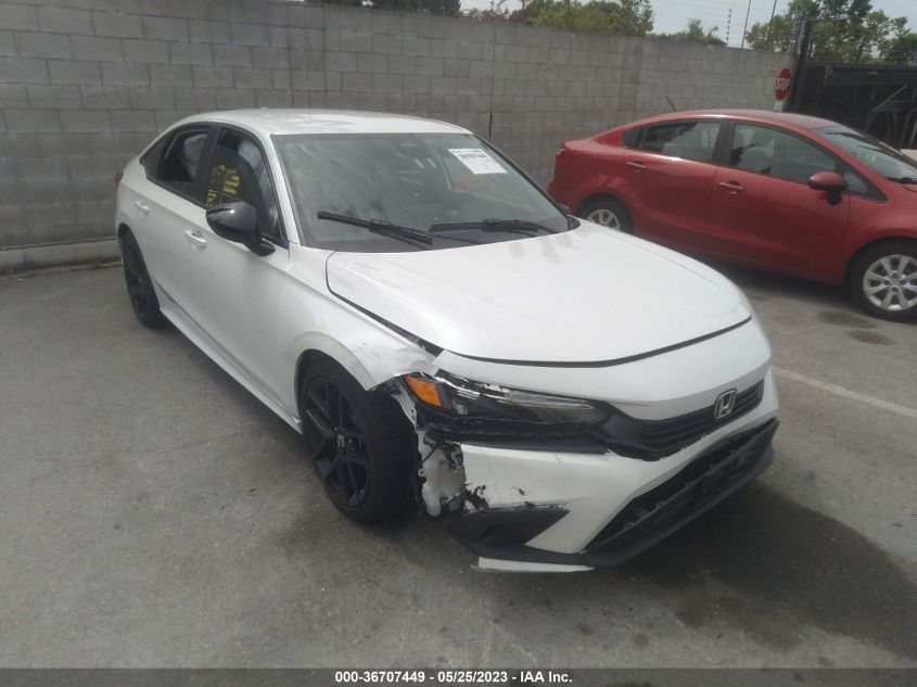 2022 HONDA CIVIC SEDAN SPORT - 2HGFE2F52NH606298