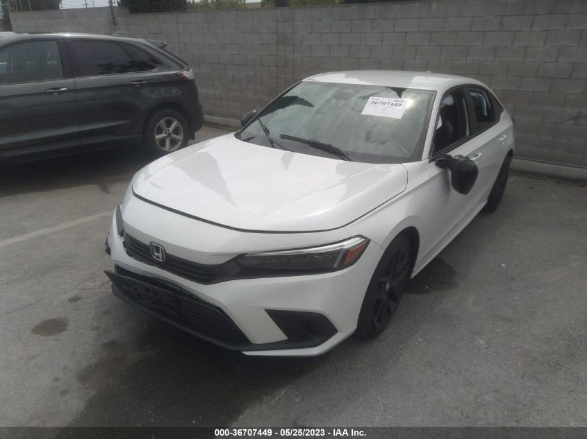 2022 HONDA CIVIC SEDAN SPORT - 2HGFE2F52NH606298