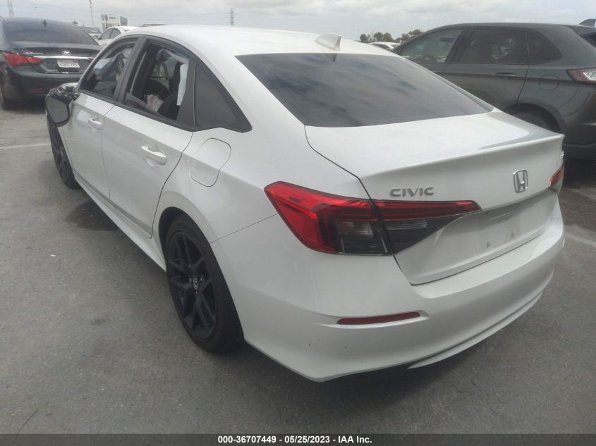 2022 HONDA CIVIC SEDAN SPORT - 2HGFE2F52NH606298