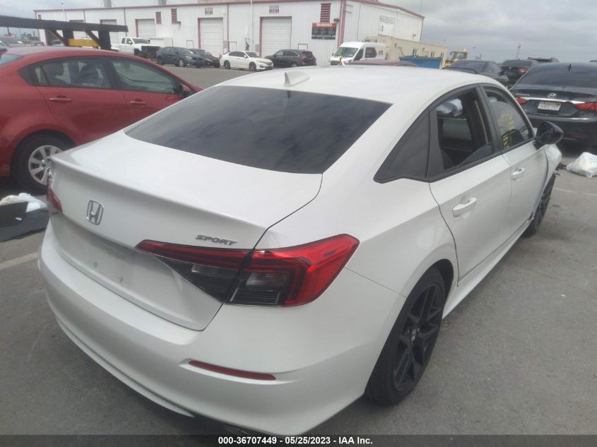 2022 HONDA CIVIC SEDAN SPORT - 2HGFE2F52NH606298