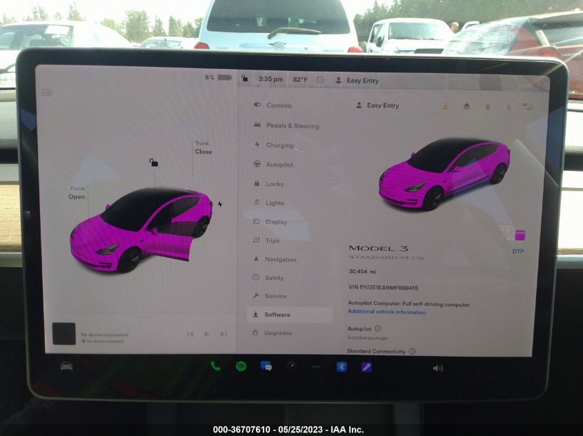 2021 TESLA MODEL 3 STANDARD RANGE PLUS - 5YJ3E1EA9MF868415