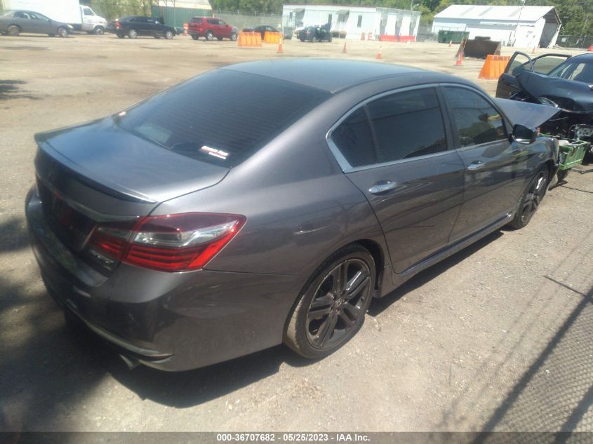2017 HONDA ACCORD SEDAN SPORT - 1HGCR2F56HA042858