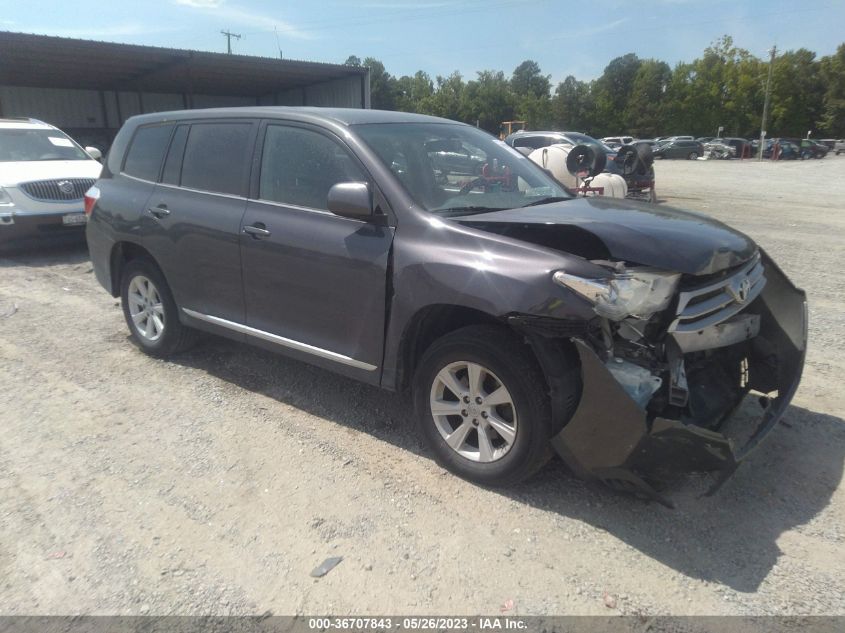 2013 TOYOTA HIGHLANDER - 5TDBK3EH2DS274533