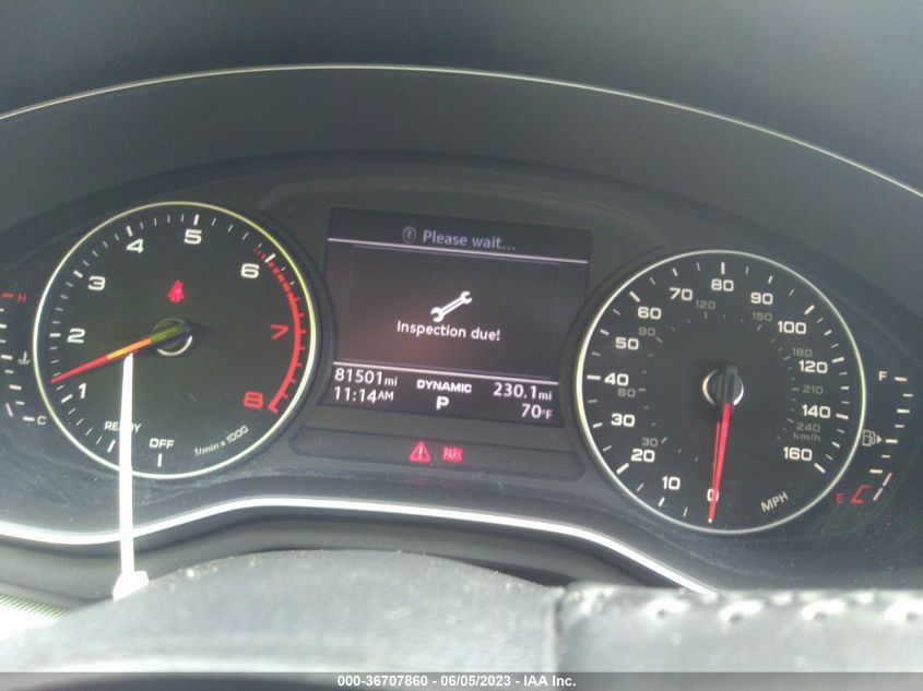 2017 AUDI A4 PREMIUM - WAUGNAF4XHN000972
