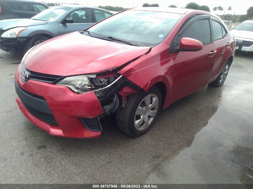 2014 TOYOTA COROLLA L/LE/S/S PLUS/LE PLUS - 5YFBURHE5EP129494