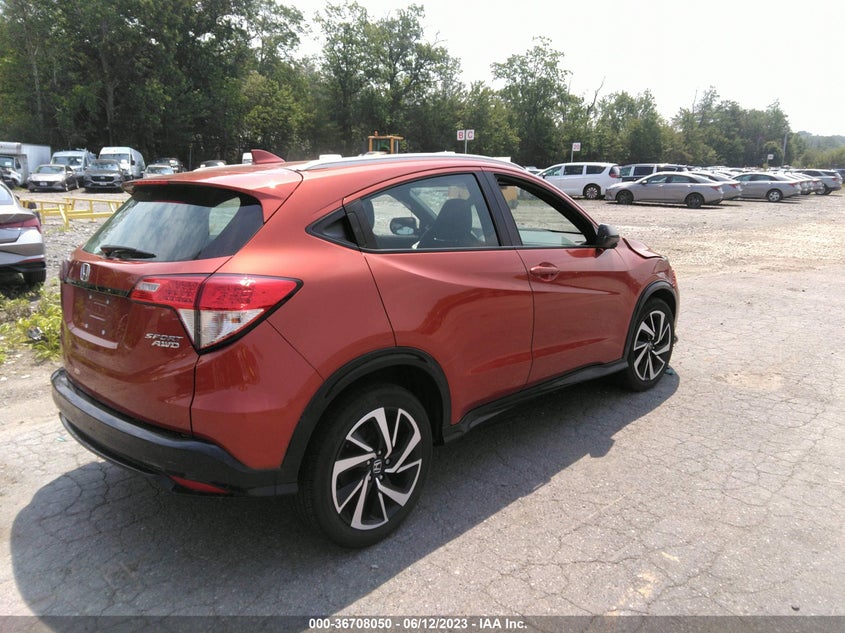 VIN 3CZRU6H10KG701965 2019 HONDA HR-V SPORT