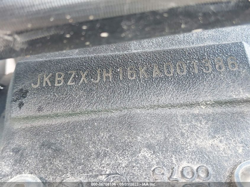 2019 KAWASAKI ZX636 K JKBZXJH16KA001386