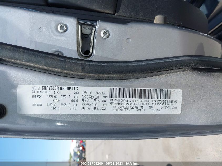 2015 DODGE JOURNEY SXT - 3C4PDDBG2FT585082