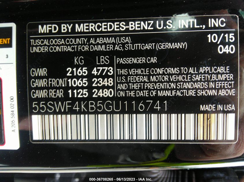 2016 MERCEDES-BENZ C-CLASS C 300 - 55SWF4KB5GU116741