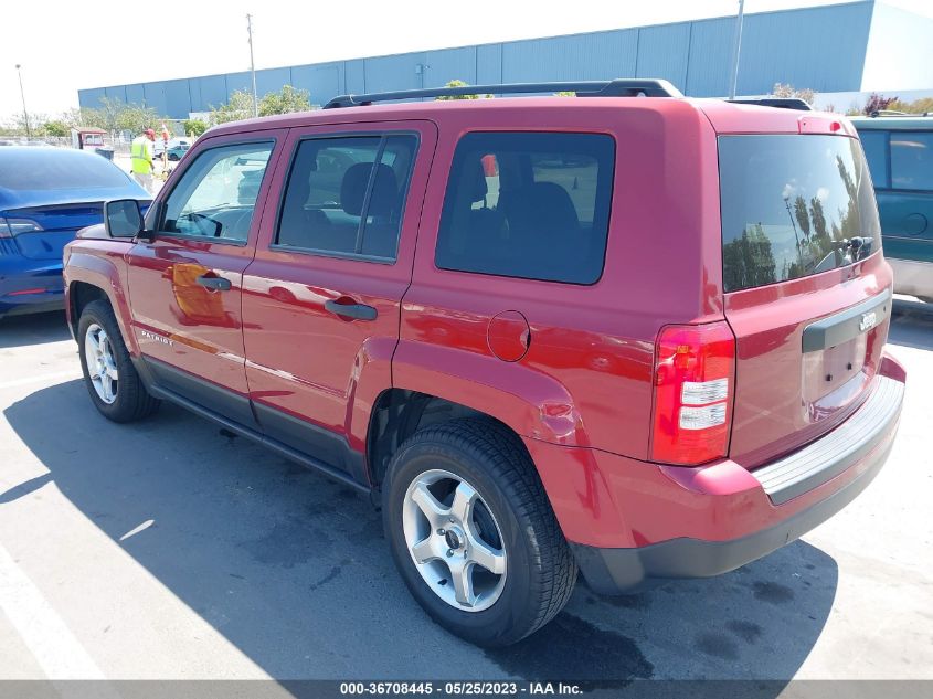 2014 JEEP PATRIOT SPORT - 1C4NJPBB9ED628729