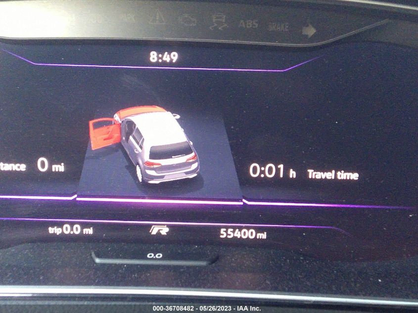 2019 VOLKSWAGEN GOLF R - WVWWA7AU0KW223608