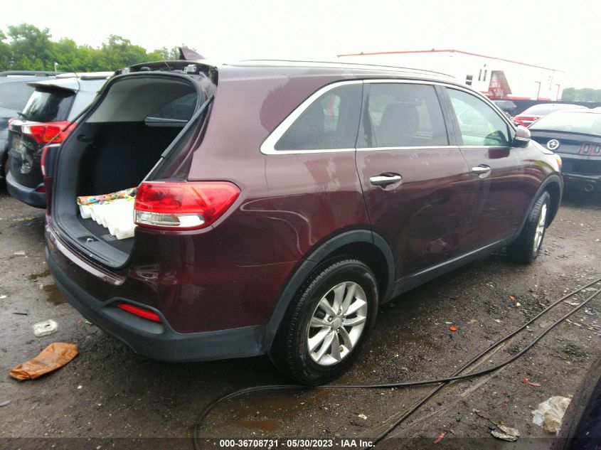 2016 KIA SORENTO LX - 5XYPG4A36GG144960