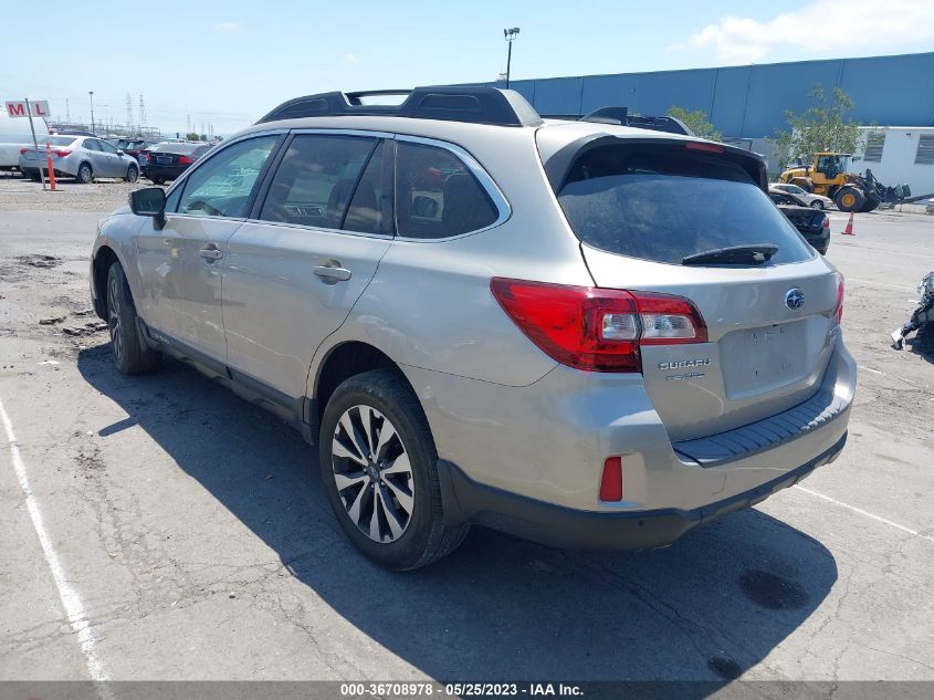 2017 SUBARU OUTBACK LIMITED - 4S4BSANC2H3205174