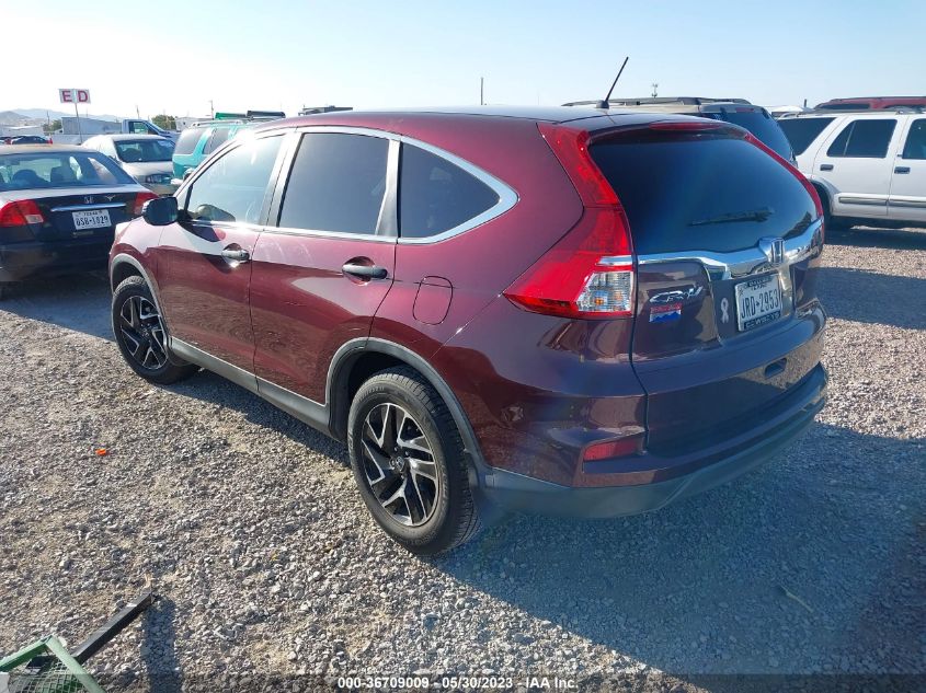 2016 HONDA CR-V SE - 5J6RM3H49GL023588