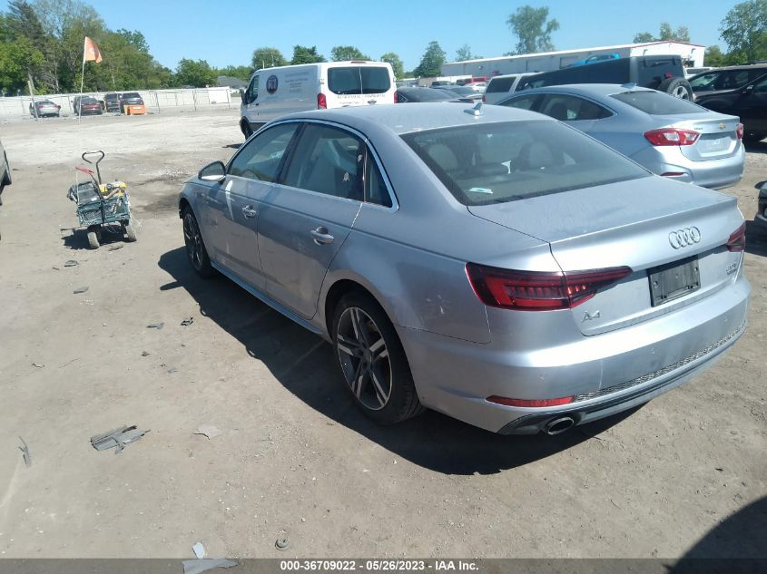 2018 AUDI A4 PREMIUM PLUS - WAUENAF46JA078699