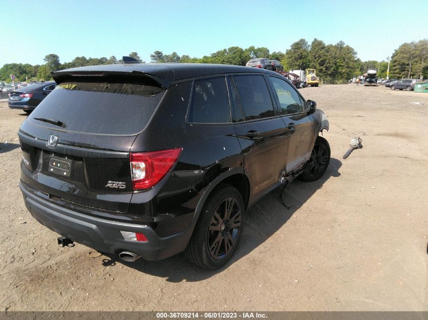 2021 HONDA PASSPORT SPORT - 5FNYF8H25MB014053