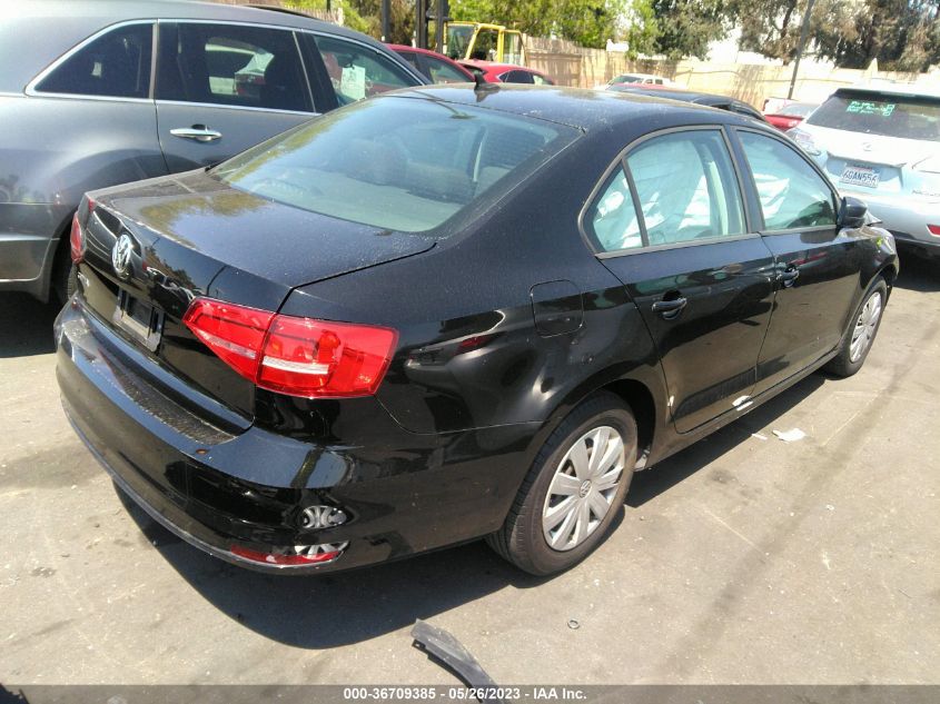 2015 VOLKSWAGEN JETTA SEDAN 2.0L S W/TECHNOLOGY - 3VW2K7AJ6FM322132