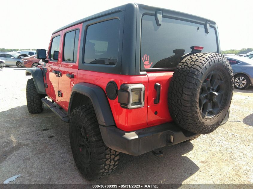 2018 JEEP WRANGLER UNLIMITED SPORT - 1C4HJXDN7JW200435
