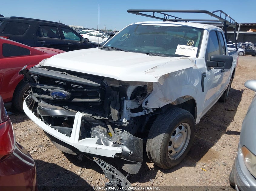 VIN 1FTEX1CB7MKE93447 2021 FORD F-150 XL/XLT
