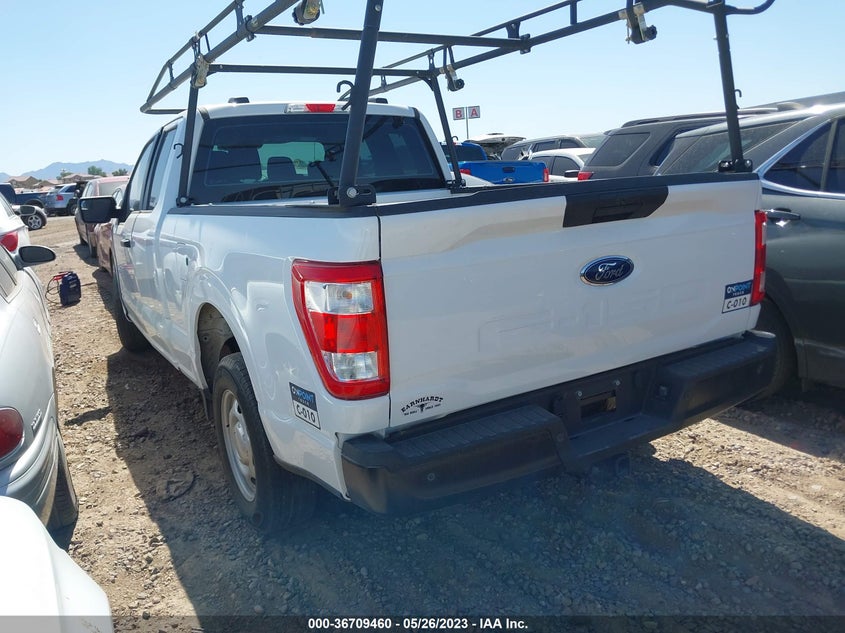 VIN 1FTEX1CB7MKE93447 2021 FORD F-150 XL/XLT