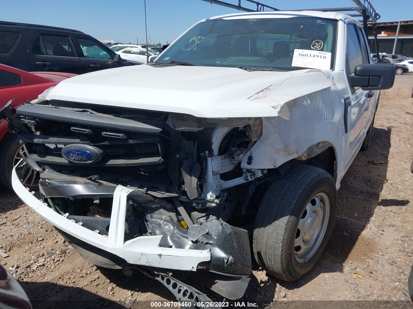 VIN 1FTEX1CB7MKE93447 2021 FORD F-150 XL/XLT