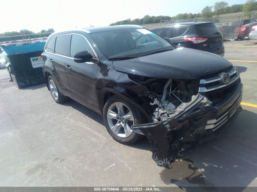 2019 TOYOTA HIGHLANDER LIMITED - 5TDDZRFH7KS932088