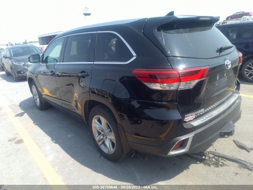 2019 TOYOTA HIGHLANDER LIMITED - 5TDDZRFH7KS932088