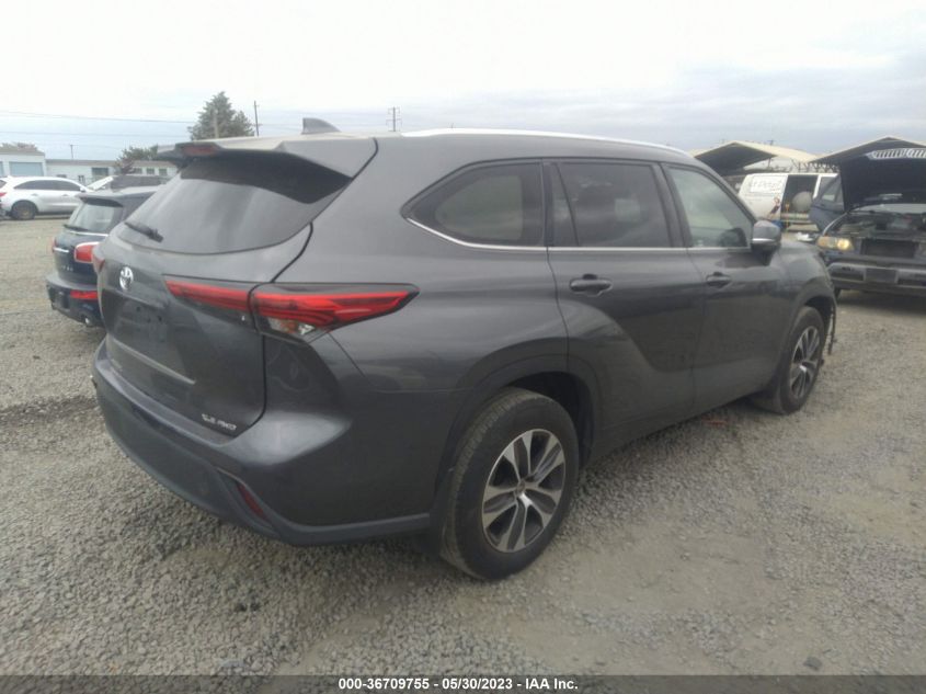 2021 TOYOTA HIGHLANDER XLE - 5TDGZRBH8MS074930