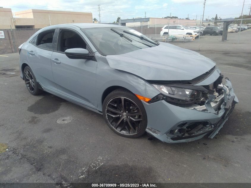 2021 HONDA CIVIC HATCHBACK SPORT - SHHFK7H48MU410491