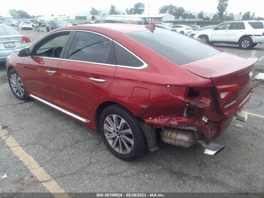 2017 HYUNDAI SONATA SPORT - 5NPE34AF8HH498101