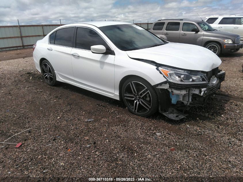 2016 HONDA ACCORD SEDAN SPORT - 1HGCR2F51GA150092