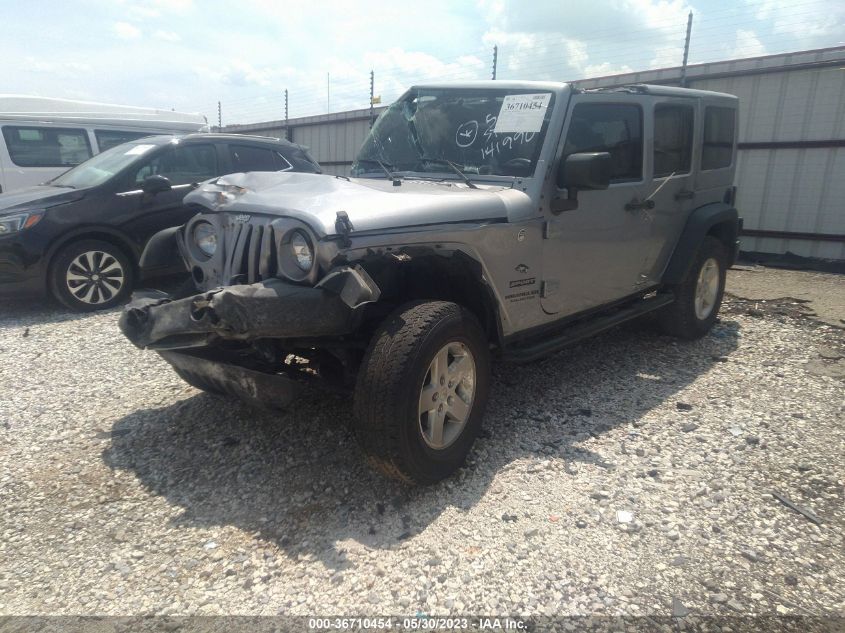 2016 JEEP WRANGLER UNLIMITED SPORT - 1C4BJWDG8GL141990