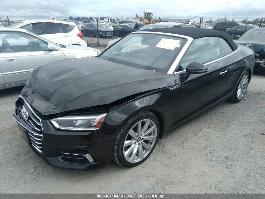 2018 AUDI A5 CABRIOLET PREMIUM PLUS - WAUYNGF52JN000633