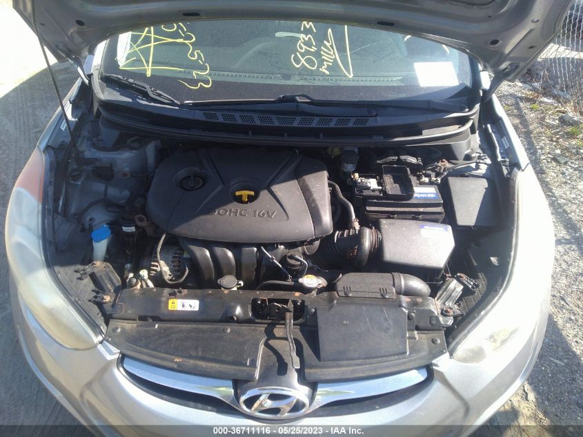 2013 HYUNDAI ELANTRA GLS PZEV - KMHDH4AE2DU578977