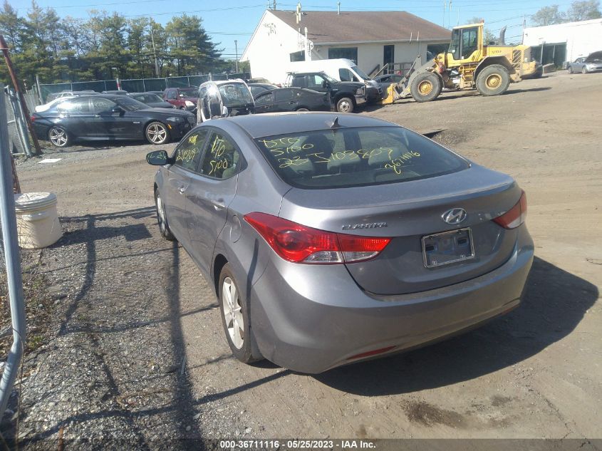 2013 HYUNDAI ELANTRA GLS PZEV - KMHDH4AE2DU578977