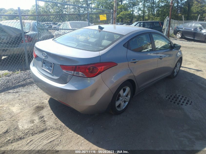 2013 HYUNDAI ELANTRA GLS PZEV - KMHDH4AE2DU578977